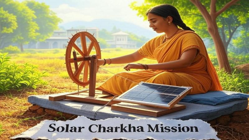 सोलर चरखा मिशन: ग्रामीण रोजगार की नई पहल